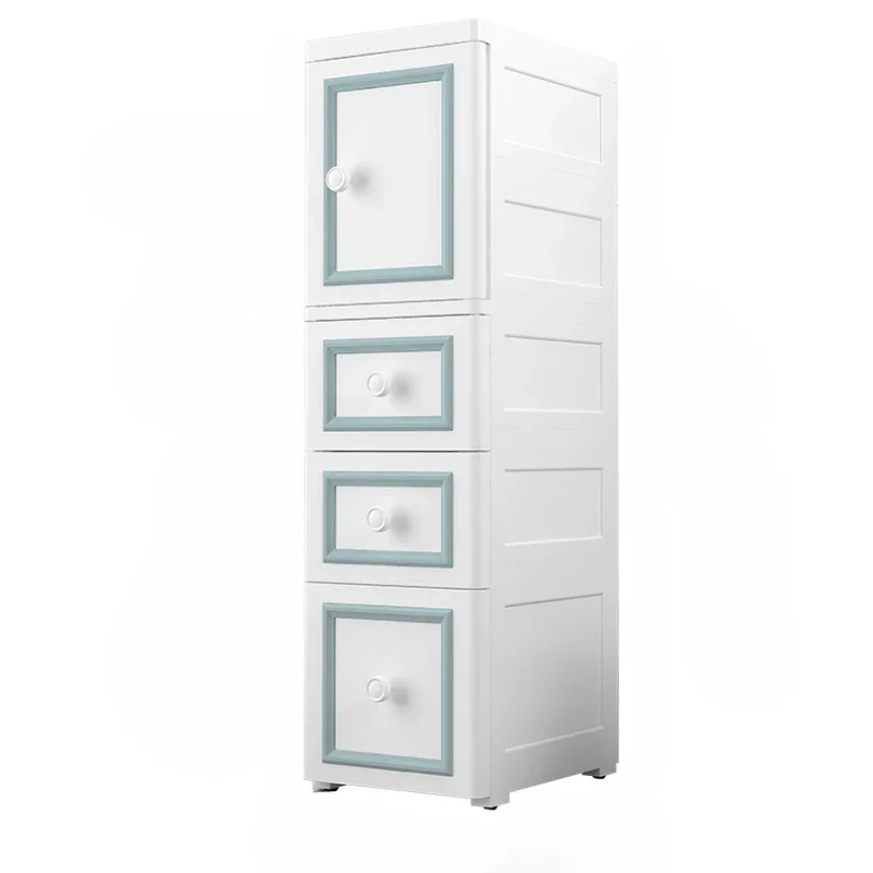 Limited Household Items Open Door Type Plastic Seam Storage Cabinet Bathroom Narrow Edge Storage Drawer Kitchen Gap Shelf