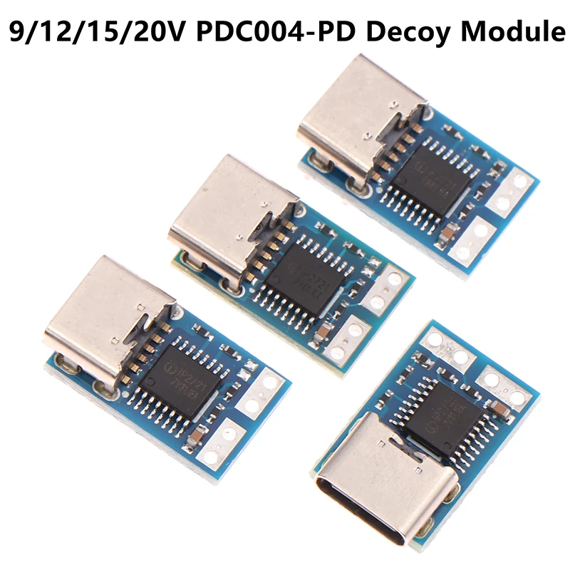 PDC004-PD PD Decoy Module Ip2721 PD23.0 To DC DC Trigger Extension Cable 9V 12V 15V 20V TYPE-C QC4 Charger