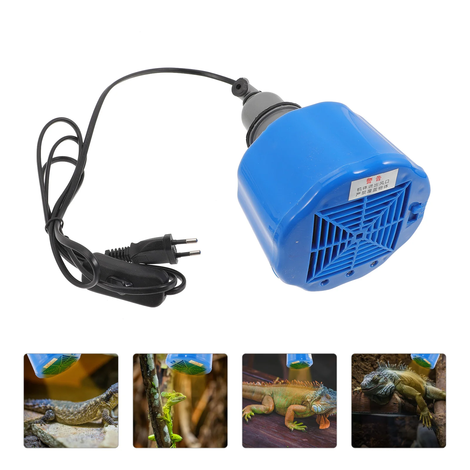 Reptile Warm Keep Lamp Reptile Heating Lamp Multi-use Poultry Heating Lamp (EU Plug) projector