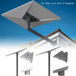 For Starlink Gen 3 Pipe Adapter Round Tube ABS Adapter Pole Mount Bracket For Starlink V3 Plate Roof Mount Bracket Accessories