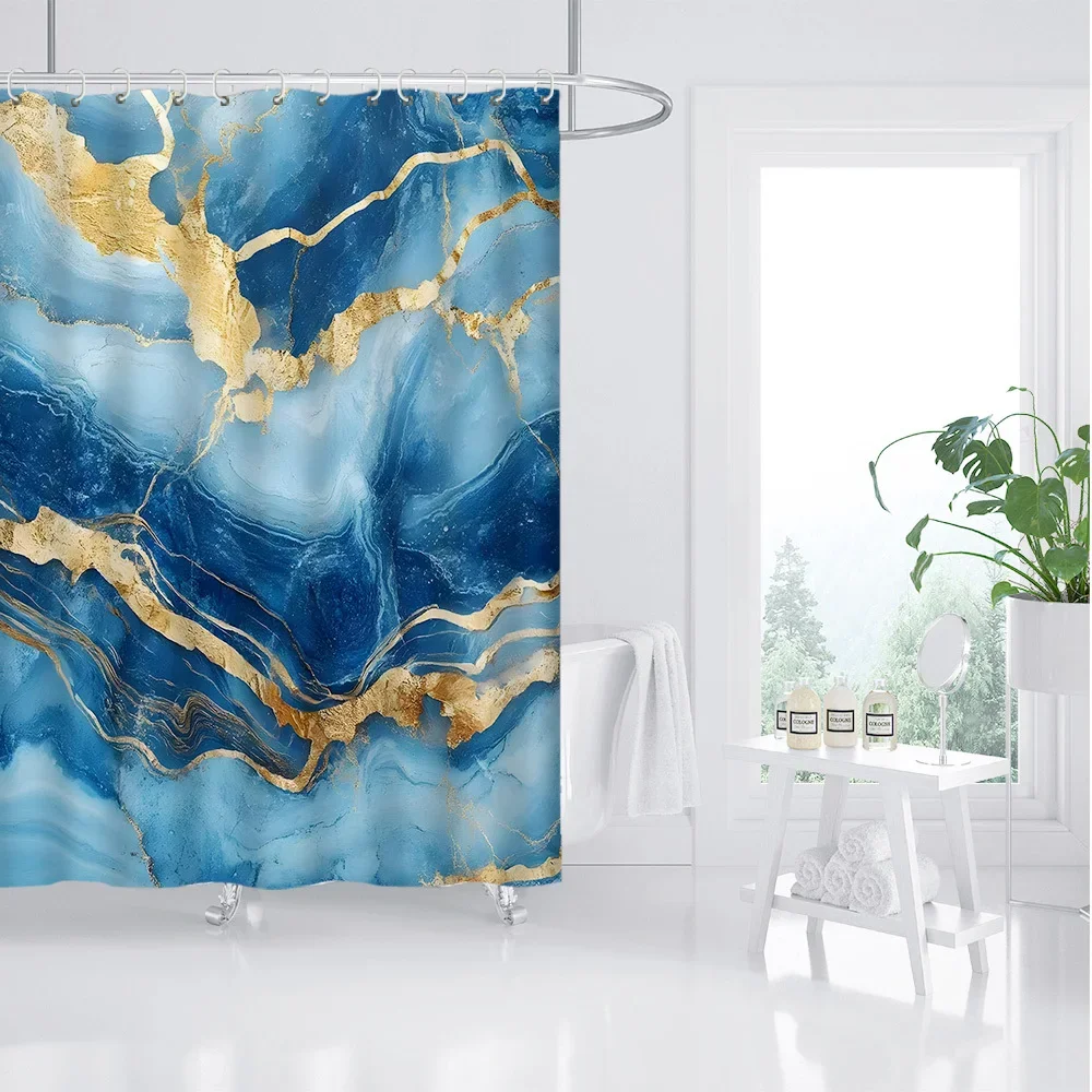 ~O~Tropical Palm & Floral Shower Curtain - Machine Washable Polyester, Green, Pink, Orange & White Design, Artistic Bath Decor