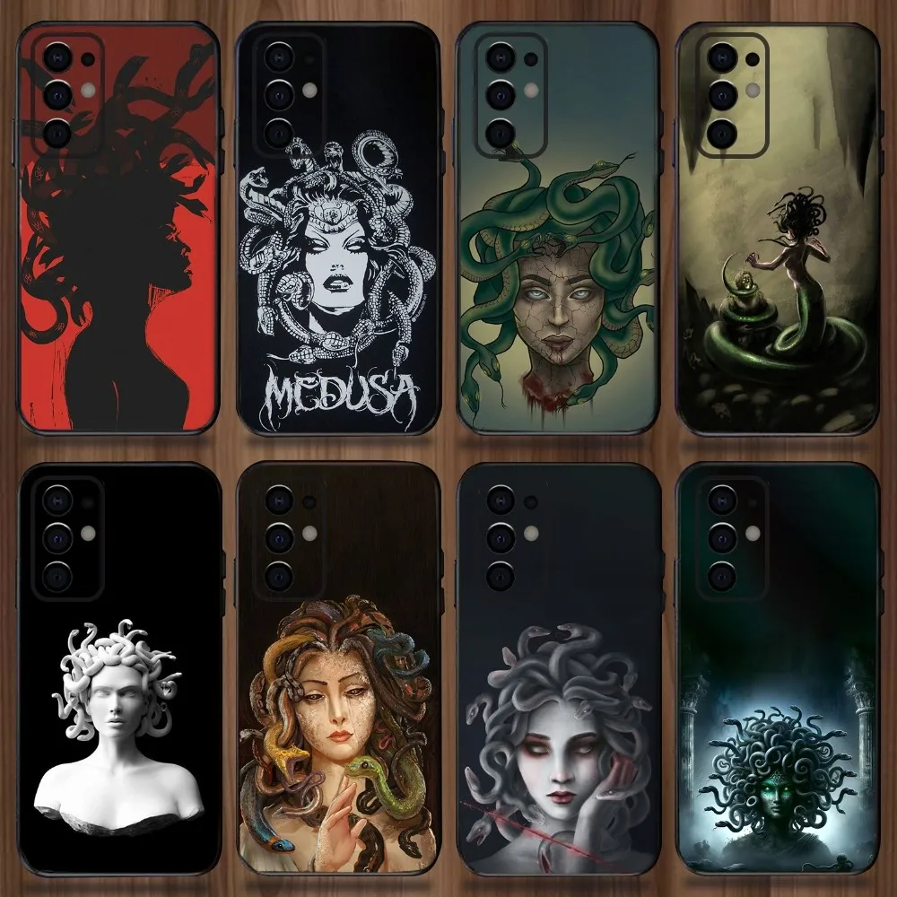 

Ancient Greek Mythology Medusa Phone Case For Samsung Galaxy A13,A21s,A22,A31,A32,A52,A53,A71,A80,A91 Soft Black Cover