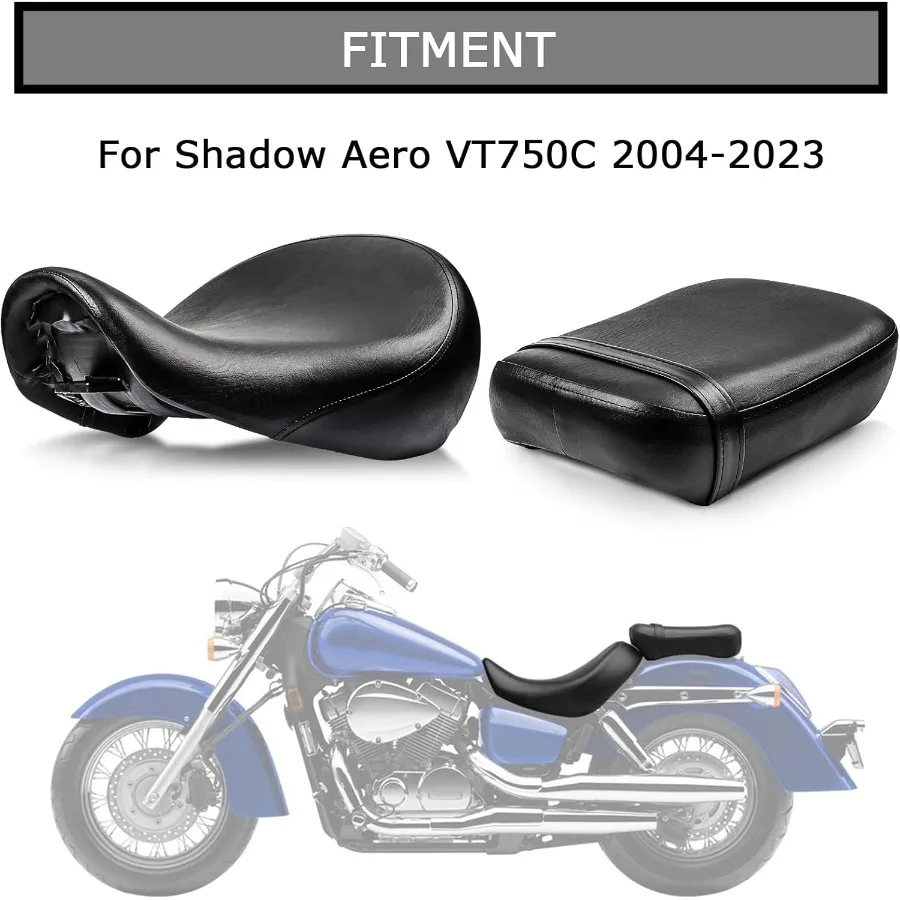 Front Rider Driver Rear Passenger Seat Pillion Cushion Seat for Shadow Aero VT750C 20042023