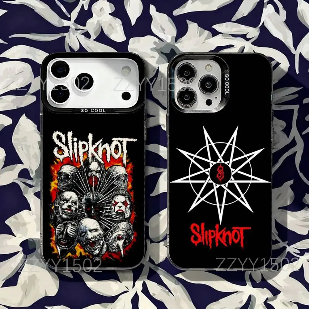

Band S-SlipknotS Psychosocial Phone Case For iPhone 17,16,15,14,13,12,X,8,Pro,Max,Plus,SE4,Air,Mini HD Black IMD Matte