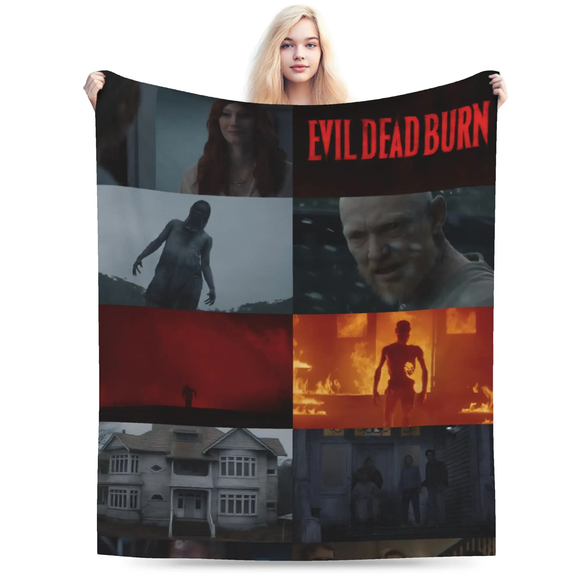 Evil Dead Burn Throw Blanket for Couch  Fuzzy Soft Plush Blanket 50x60 Inches Multi-size Bedspreads for All Seasons