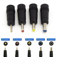 5.5x2.1mm DC Female Jack 3.5x1.35mm 2.5x0.7mm 4.0x1.7mm Male Plug Power Supply Adapter Conversion Head Notebook Charger Cables