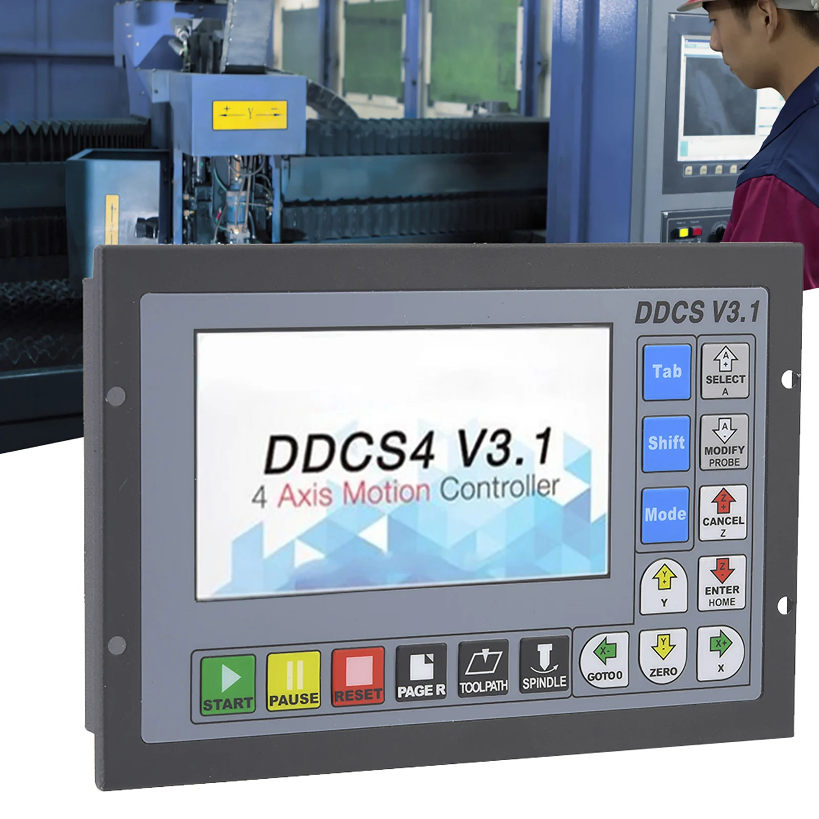 3 محاور تحكم CNC تحكم DDCSV3.1 3 محاور تحكم غير متصل مع وظيفة إيقاف الطوارئ عقارب عدة وحدة تحكم بالحركة #3