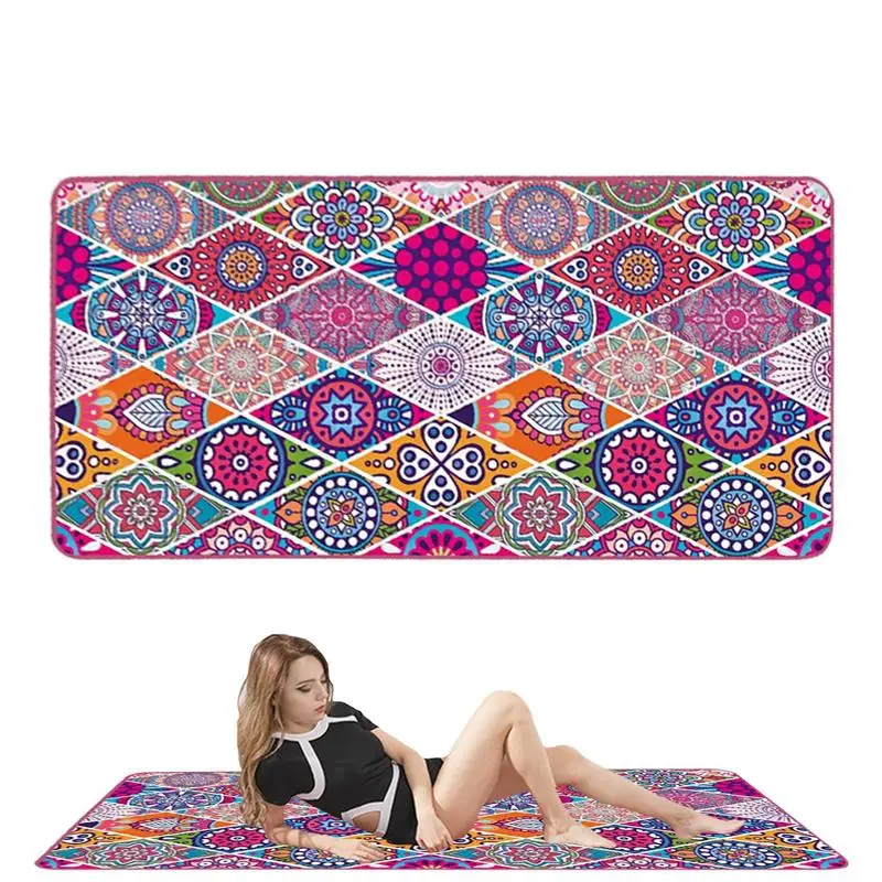 

Travel Beach Towel Oversized Vacation Pool Towel Quick Dry Microfiber Blanket Super Absorbent Sand-Proof Workout Gear For Gym