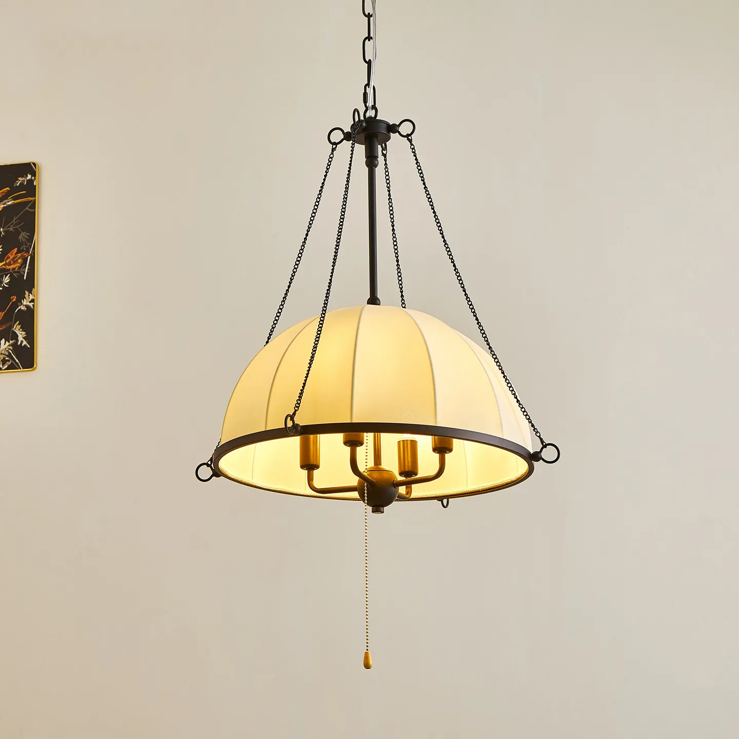 American chandelier new dining room lamp creative bedroom bed and breakfast cafe decorative lamp French medieval lamp