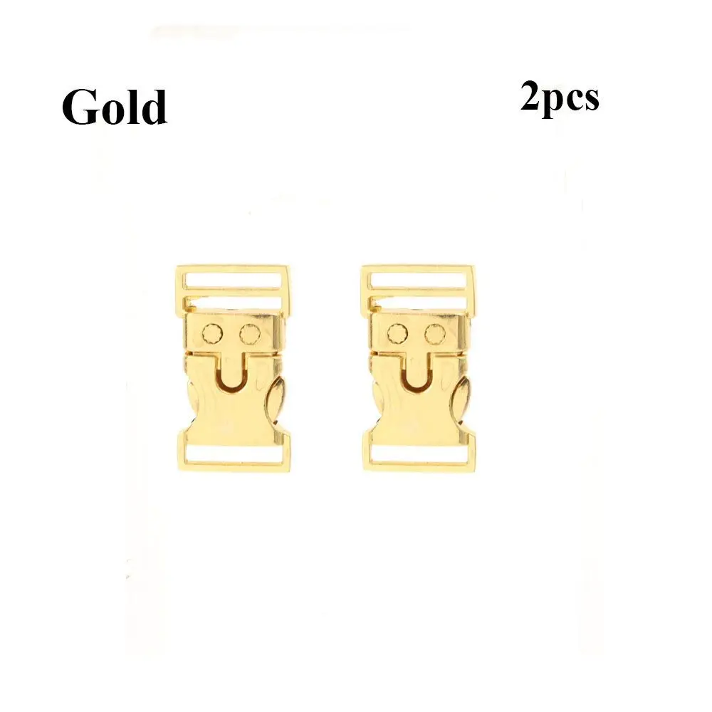 1/2/4pcs 10mm Outdoor Camping DIY Bracelet Mini Buckle Handmade Backpack Button Dog Collar Strap  Bags Buckles