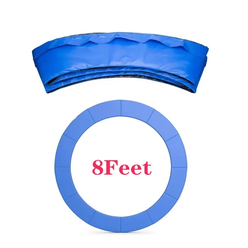 Imagen 1 del producto Alfombrilla de seguridad Universal para trampolín, accesorios impermeables para trampolín, cubierta de protección de resorte para 6 pies y 8 pies