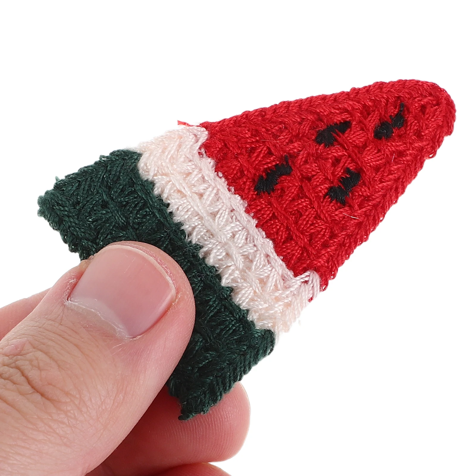 

5 pcs Knitted Fruit Hair Clips Crochet Girls Strawberry Accessories Kids Side Durable Fun Toddler Soft Yarn Hair Clamps