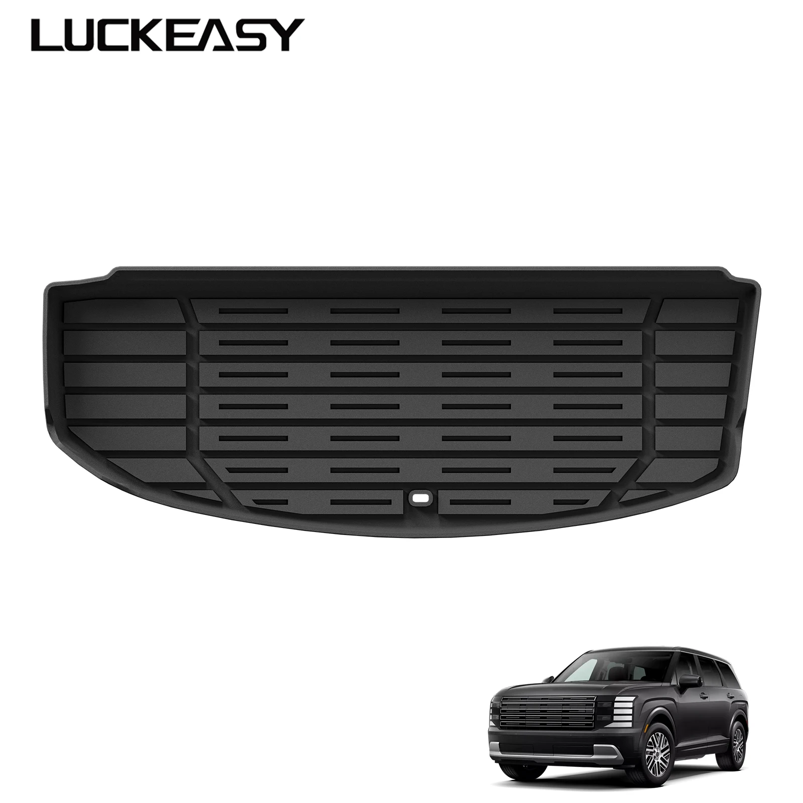 LUCKEASY for Hyundai Palisade 2026 7 Seat Rear Trunk Mat Cargo Liner Accessories The Third Row Seat Backrest Mat Protective Pad