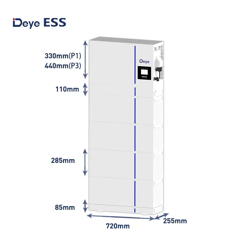 Deye AI-W5.1-ESS All-in-One Energy Storage System Single Phase Hybrid Inverter with 48V LiFePO4 Battery IP65 5KW 6KW 8KW
