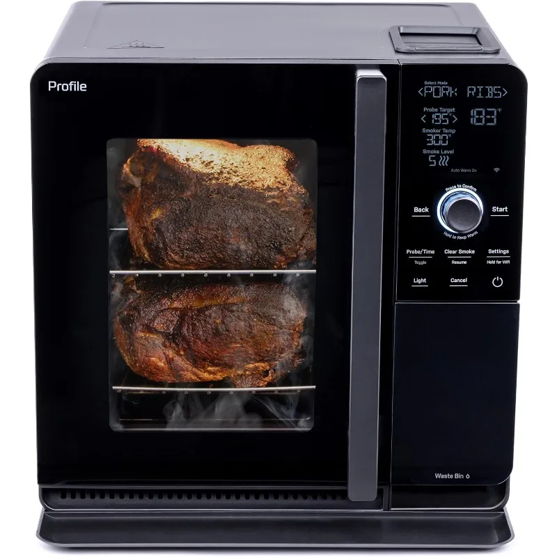 

Smart Indoor Pellet Smoker, with Active Smoke Filtration, 5 Smoke Control Settings, WiFi Connected, Electric,