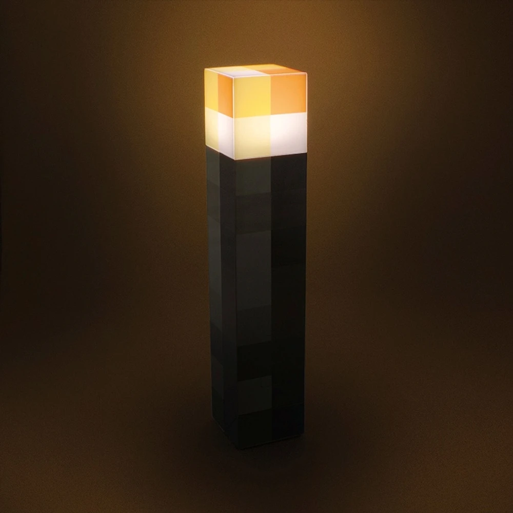 Minecrafe Series Torch Lamp My World Torch Mine Lamp Green Blue Red Yellow LED Night Light Colorful Changing Bottle Toy Model view 5