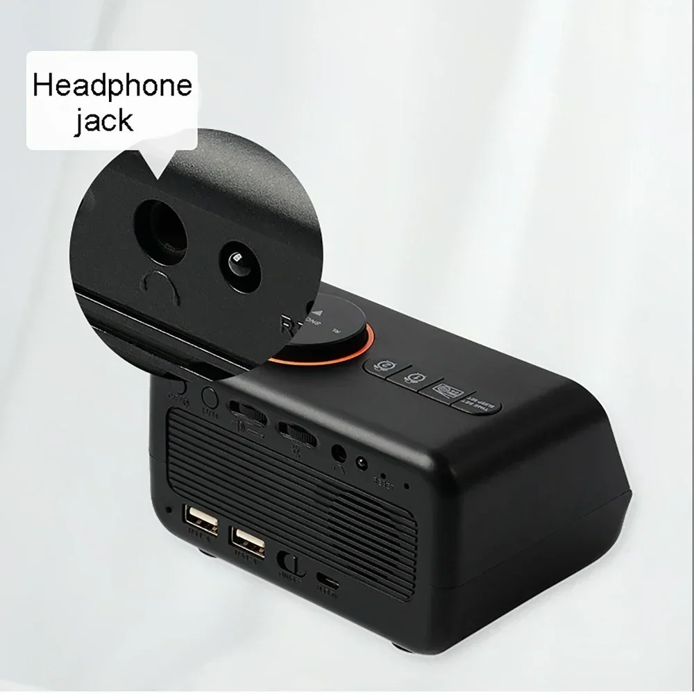 منبه رقمي LED لجانب السرير ، ساعة مع راديو FM ، درجة الحرارة ، ميزان الحرارة ، الرطوبة ، مقياس الرطوبة ، التقويم ، جانب السرير ، 12 ساعة ، 24 ساعة