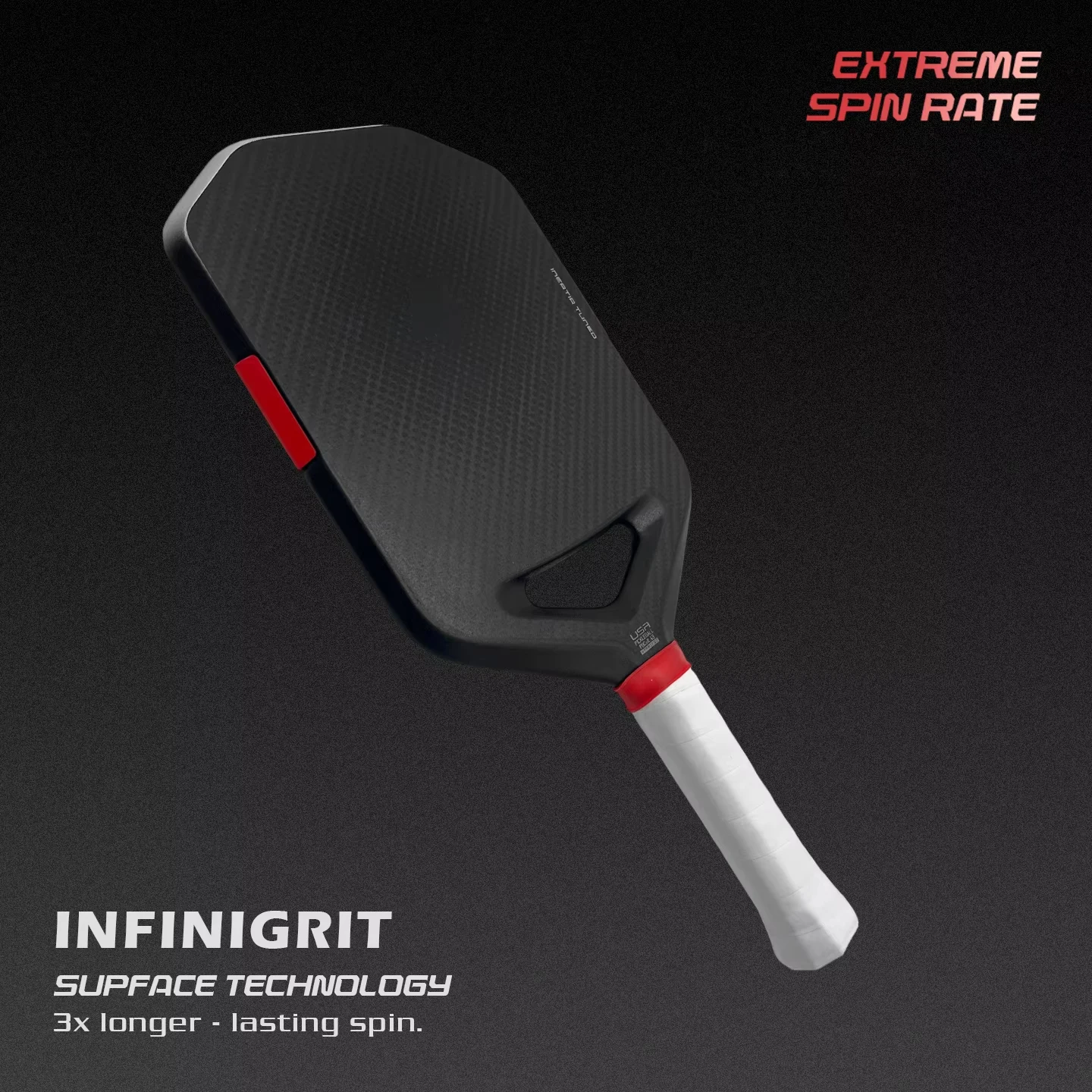 New Pickleball Paddle 3K Hybrid Carbon Fiber Face EPP Foam Core TPU Power Ring Aerodynamic Hollow Design Lightweight for Enhance