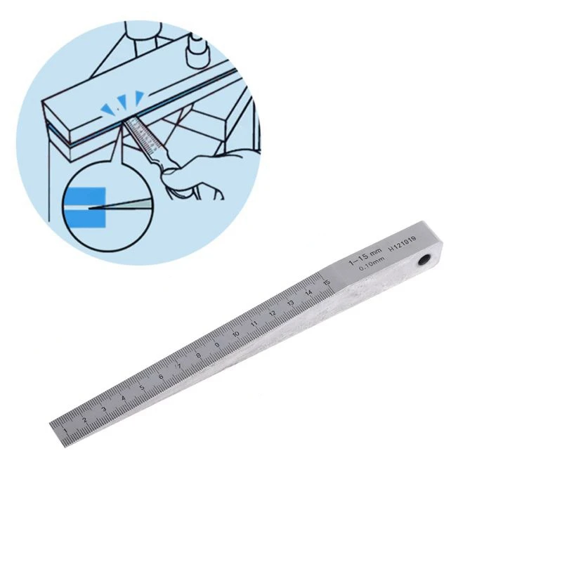 Wedge Feeler Gauge Crack Flatness Layout Insert Wedge Gauge Welding Taper Measuring Tool Caliper