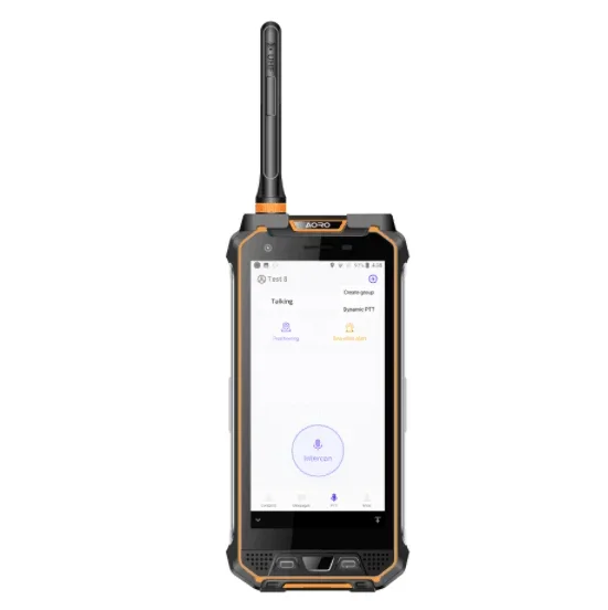 High Quality Products AORO M5 Portable 6GB+128GB Android Radio Waterproof POC DMR UHF Walkie Talkie Mobile Rugged Phone