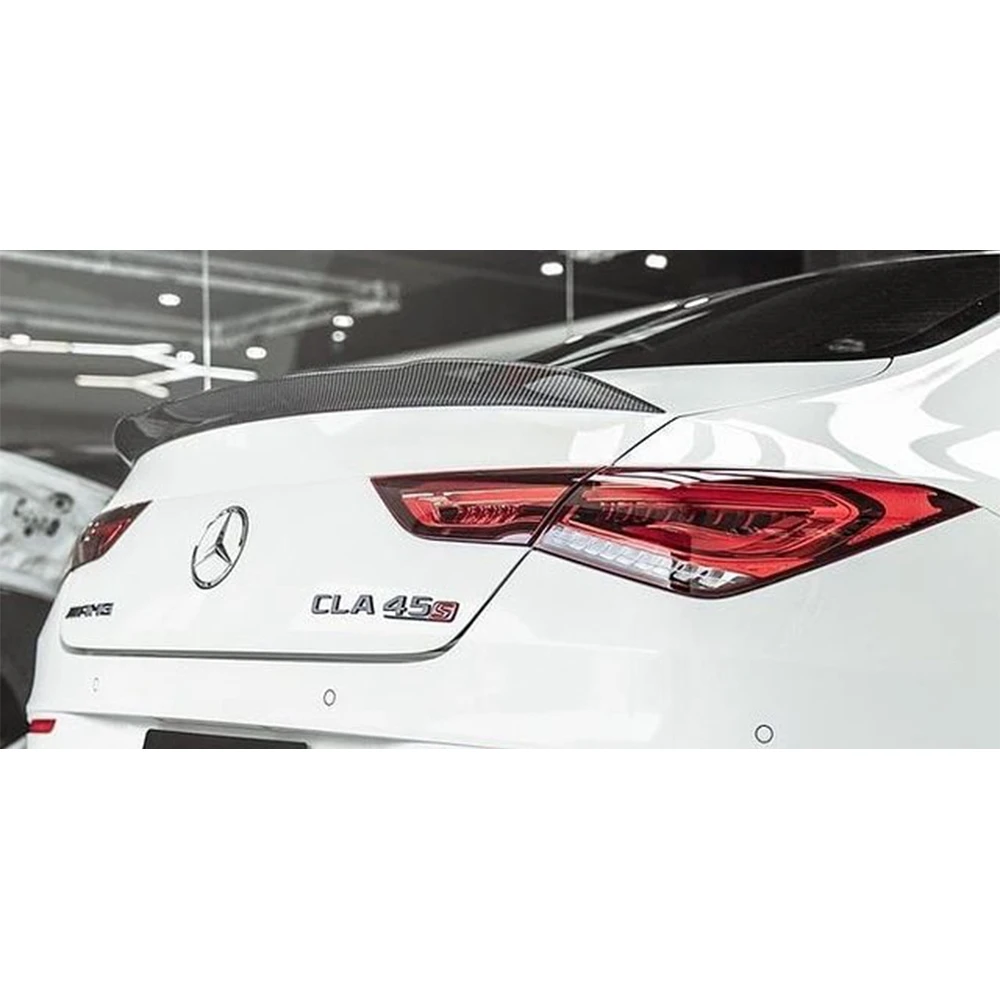 

FOR Mercedes-Benz CLA W118 C118 Carbon Fiber Forged carbon black Rear Spoiler Trunk Wing 2019-2023