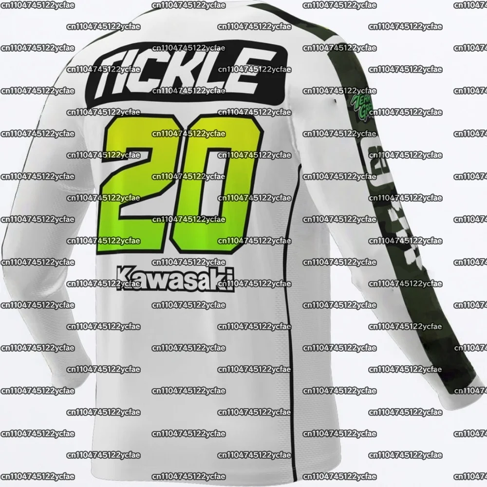 

2025 Kawasaki Event Uniform Men Women Fashionable Casual Sportswear Autumn Oversized Breathable Quick Drying Motorcycle Tshirt