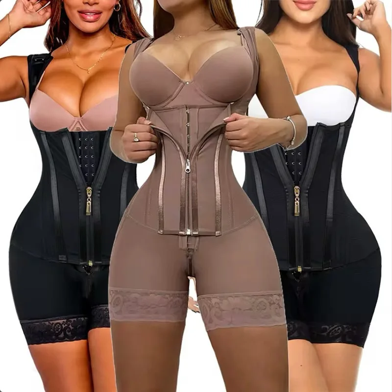 corsetto-modellante-per-taglie-forti-con-spalline-sottili-bottoni-e-cerniera-per-il-controllo-di-vita-e-pancia-body-shaper-aderente