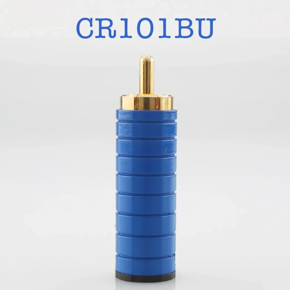 Audiocrast CR101 Wysokowydajna wtyczka audio RCA Kabel połączeniowy HIFI Wtyczki RCA Phono Pozłacane złącza audio lutownicze