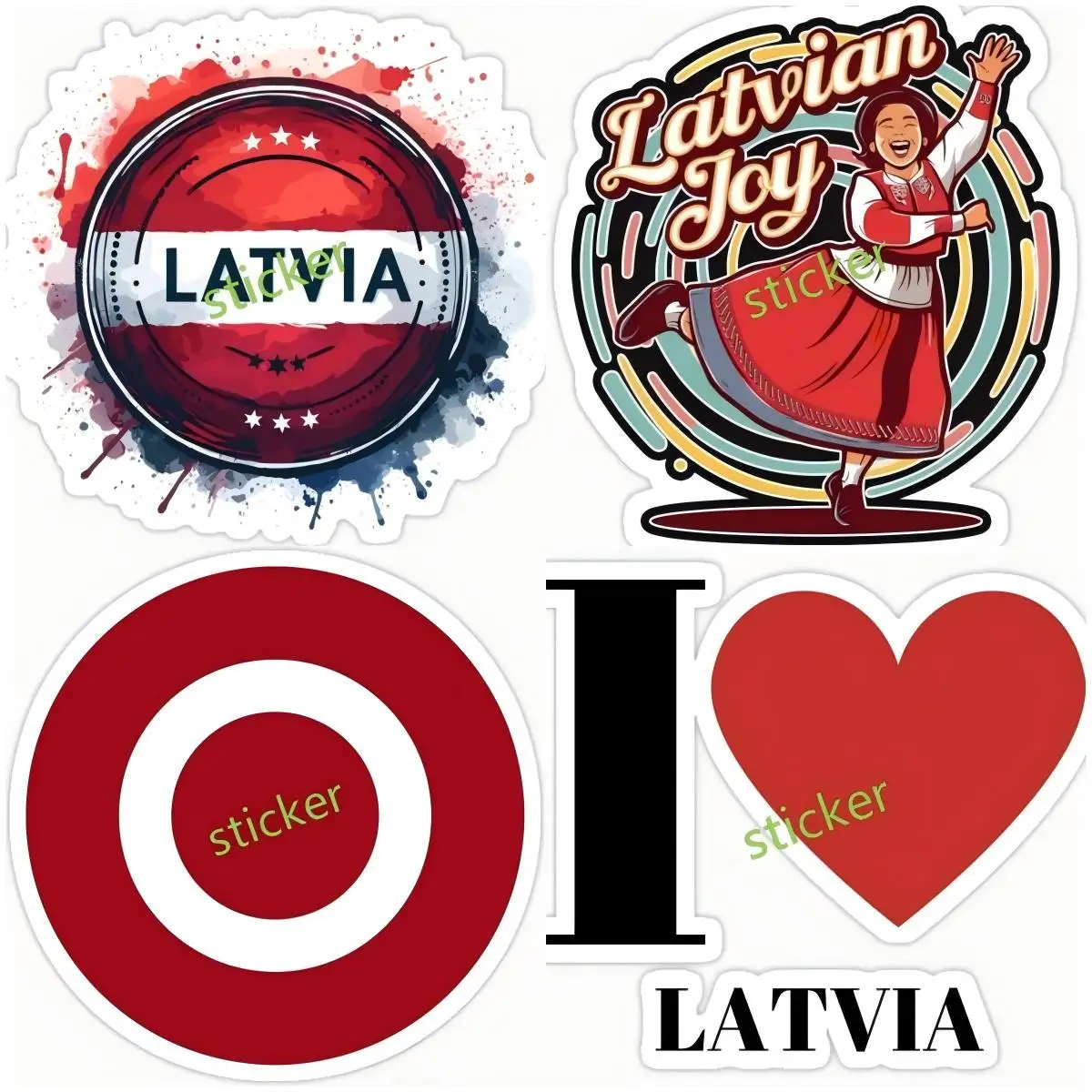 

Latvia Car Styling Rear Glass Window Decal Vinyl Graffiti Cartoon Car Decoration Window Toolbox Decal Stickers