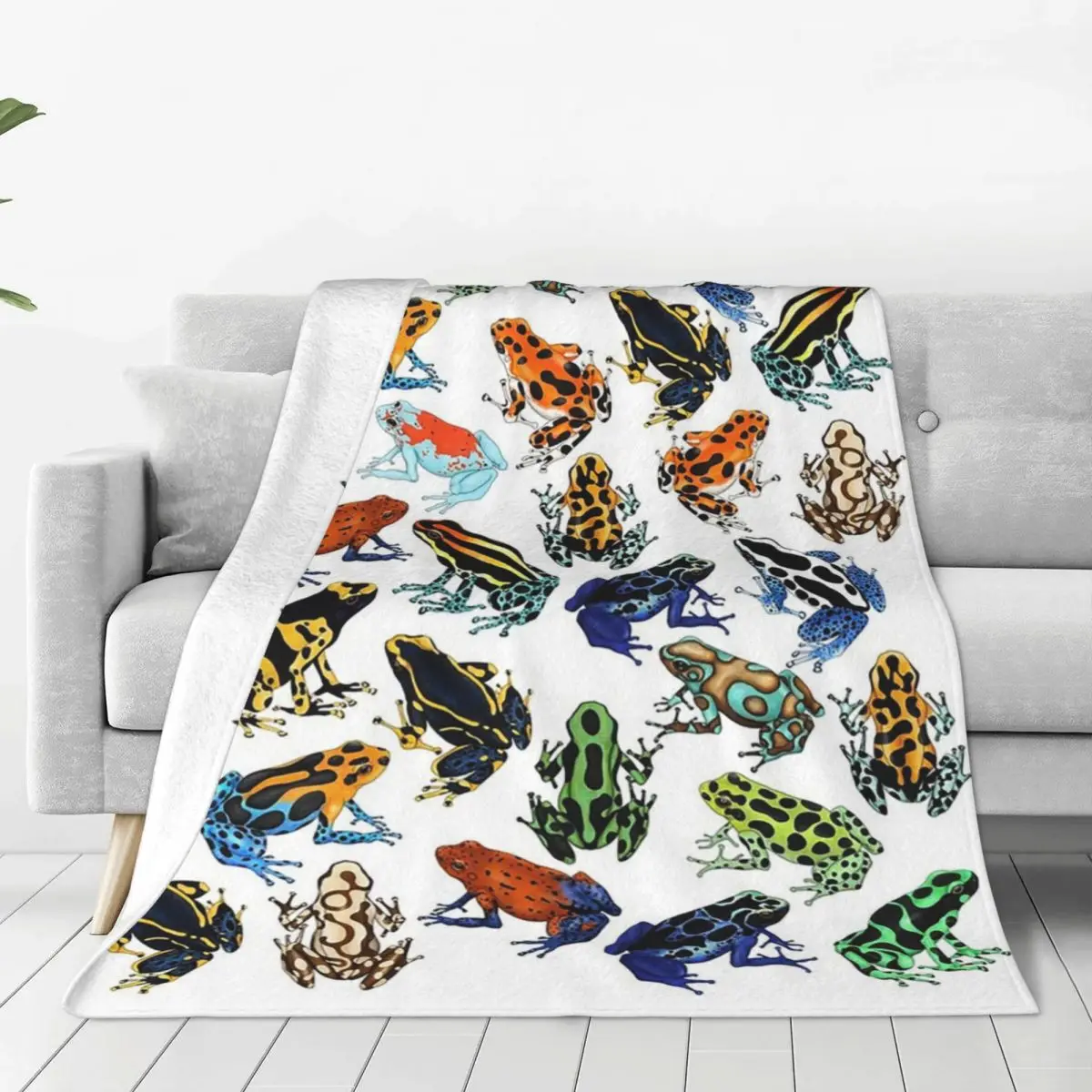 Poison Dart Frogs Of The World Blanket Flannel Portable Sofa Throw Blankets For Home Bedroom Outdoor Throws Bedspread Quilt