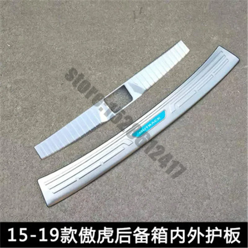 Car styling for Subaru Outback 2015-2019 stainless steel Car-Trunk rear bumper Guard guard the Stying After door threshold plate