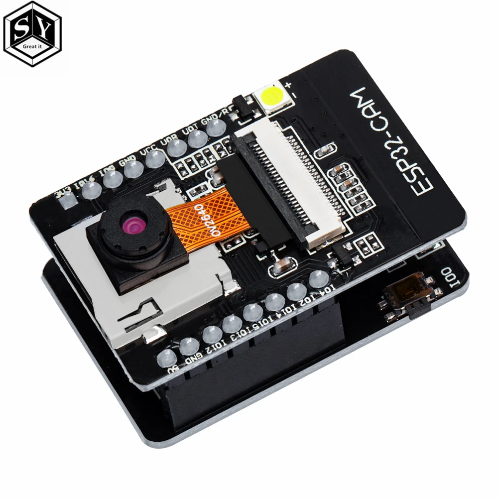 ESP32-CAM-MB  ESP32-CAM WiFi + Bluetooth Module Camera Module Development Board ESP32 with Camera Module OV2640 2MP For Arduino