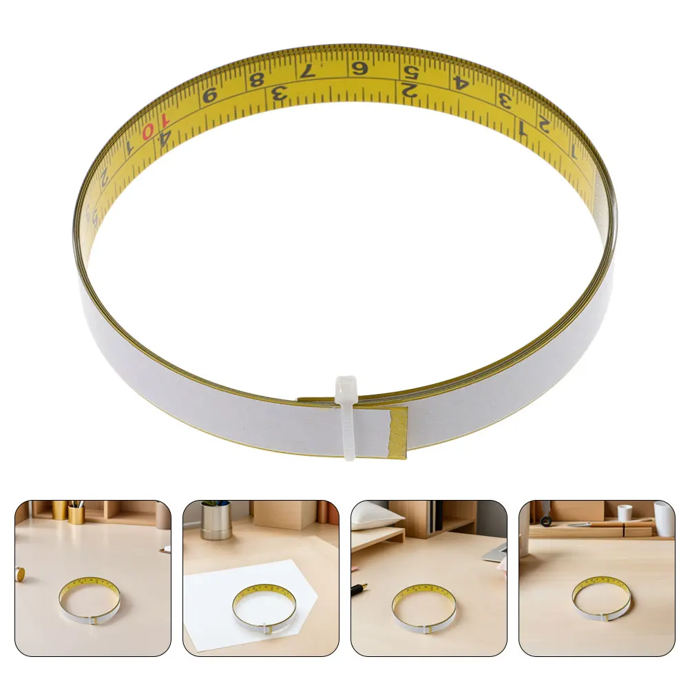 

4Pcs Self-Adhesive Measuring Tape 1M Metric Imperial Scales Strong Adhesive Backing for Easy One-Handed Operation