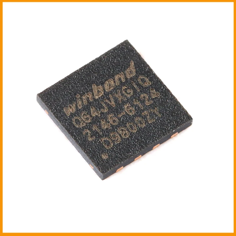 10Pcs/Lot  New Original  W25Q64JVXGIQ  W25Q64 FLASH - NOR Memory IC 64Mbit SPI - Quad I/O 133 MHz 6 ns 8-XSON (4x4)