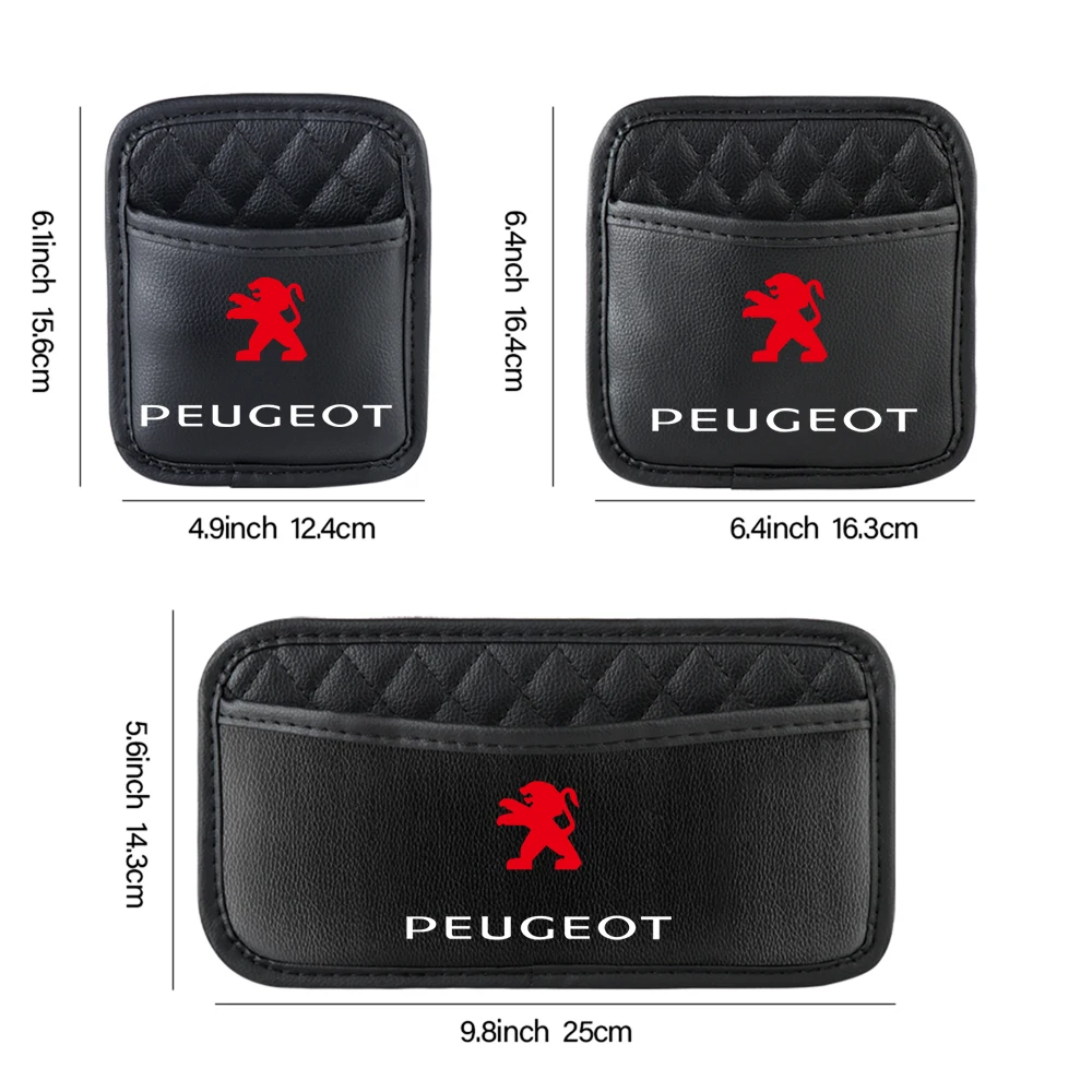 1pcs Multifunction Car Storage Pocket Stowing Tidying Bags For Peugeot 408 4008 308 3008 Rifter 5008 508 2008 407 108 307 106