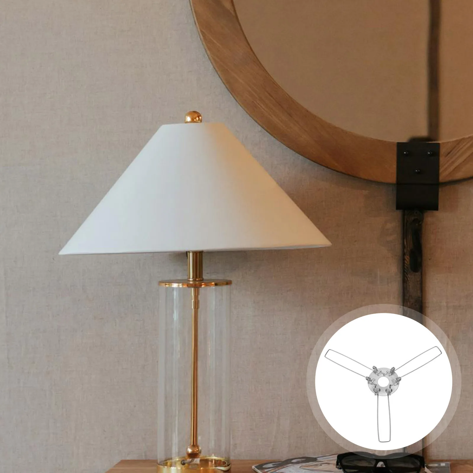10 pçs abajur primavera clipes durável elástico sombra adaptadores forte força de fixação fixadores para pingente lâmpadas de mesa de parede