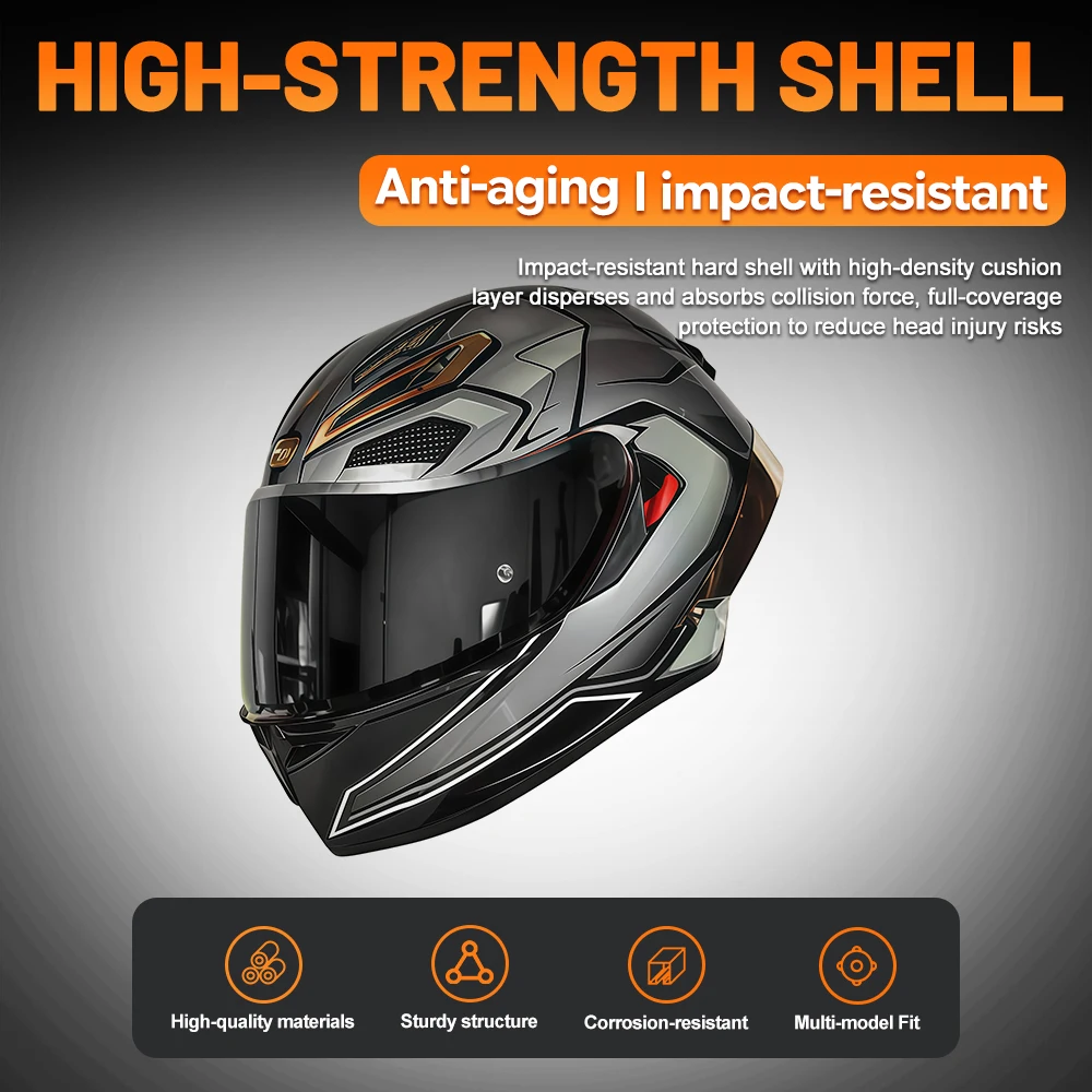 Casque de moto intégral élégan - Dual Visor Motorcycle Racing Helmet avis et prix