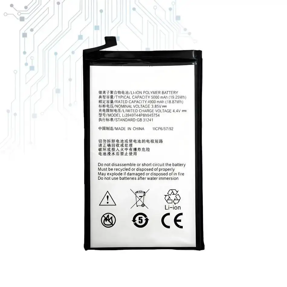 5000mAh Bateria do telefonu ZTE Blade A2 Plus BV0730 A2Plus Blade A610 Plus LI3949T44P8H945754, wysoka pojemność