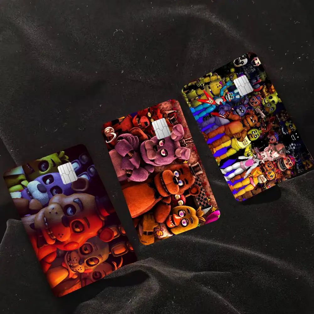 Movie Five N-Nights At F-Freddys Game Film Cover Sticker Case for Small Chip Credit Debit Card Front Side