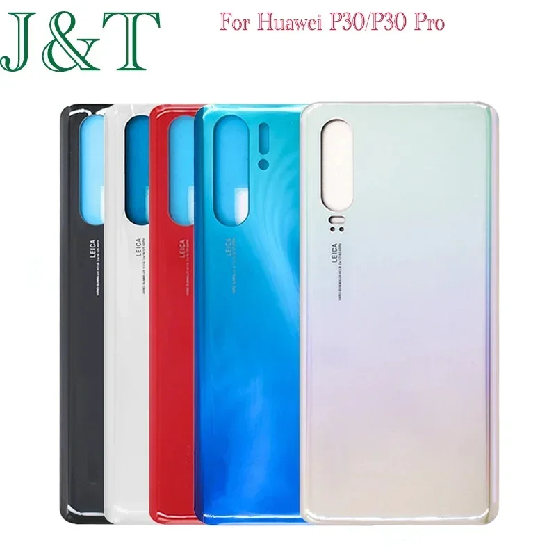 New P30 Rear Housing Case For Huawei P30 Battery Back Cover Rear Door P30 Pro Glass Panel Adhesive Sticker Replace