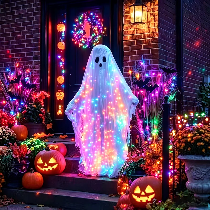 Christmas Decor String Lights Solar Fairy Lights Outdoor LED Waterproof 8 Mode Twinkle Lights for Patio Garden Yard Decor