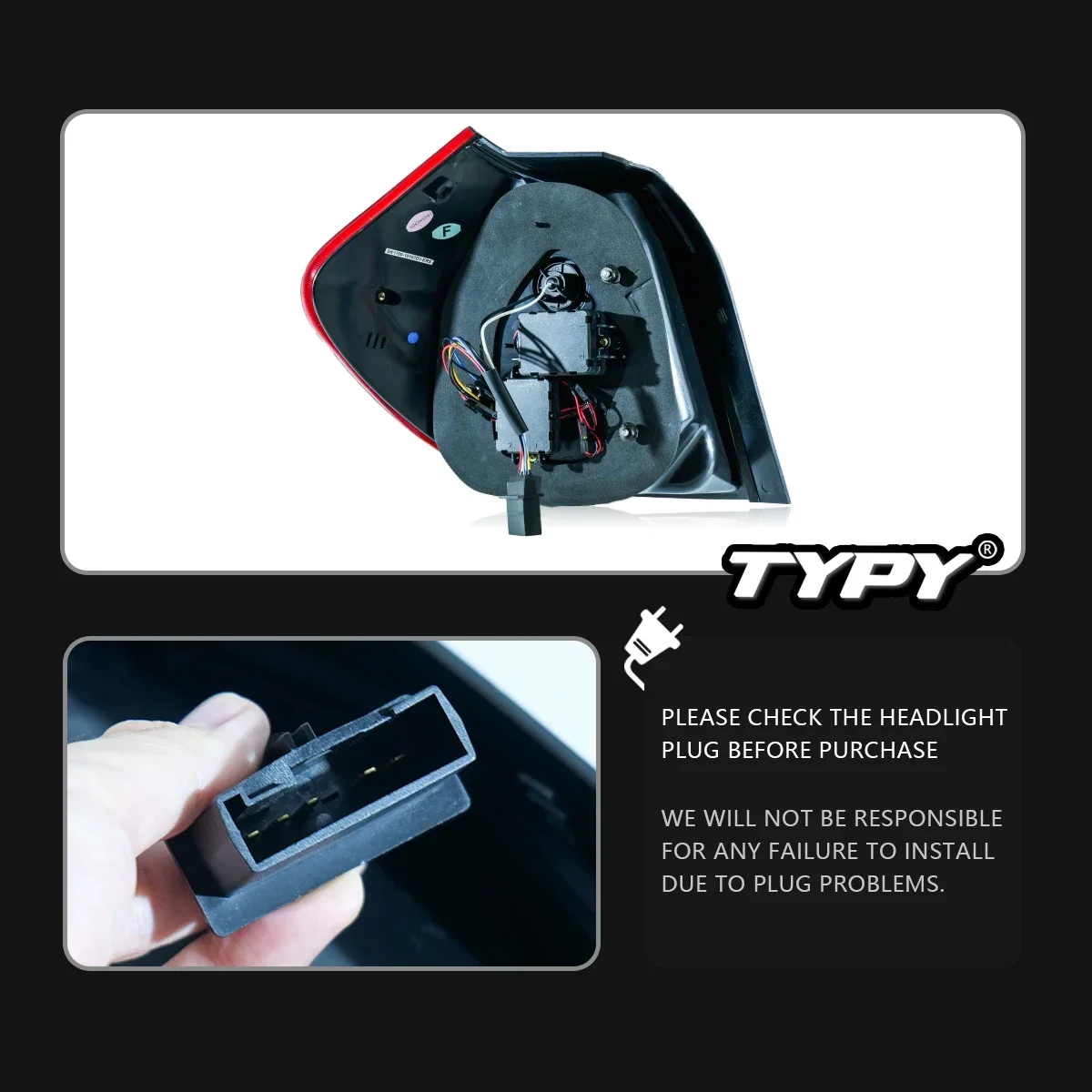 

TYPY Car For BMW 1 Series E87 Taillight 2007-2011 Upgrade Modified to New DRL Dynamic Turn Signal LED Taillight Auto Accessories