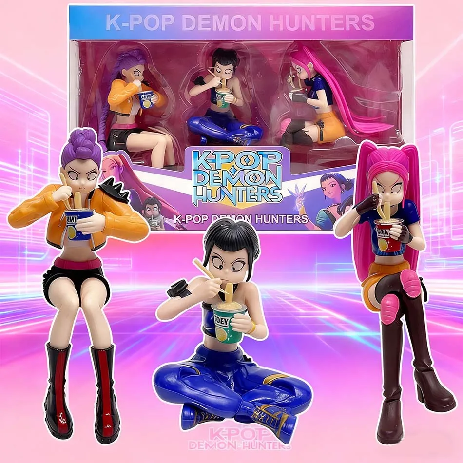 

Hot Kpop Anime Periphery Witch Huntress Squad Rumi Zoey Mira Action Figure model statue Desktop decoration fan birthday gift toy