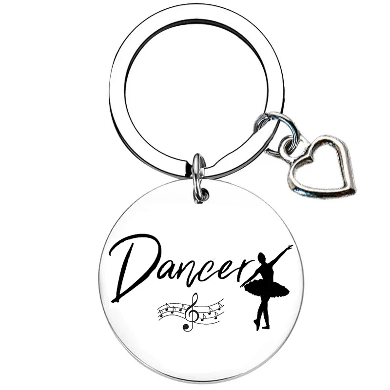 Dance Instructor Keychain Thanksgiving Gifts Dance Lover Gifts Key Rings dance teacher gifts