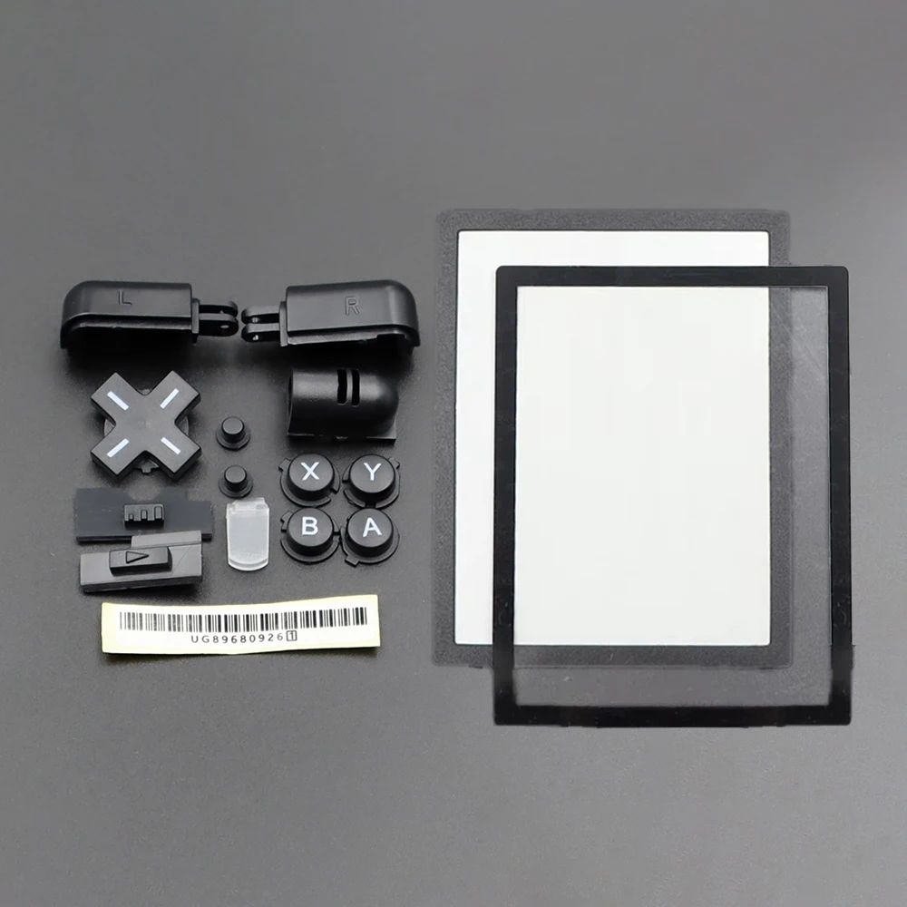 1Set For NDSL Multi Color Buttons Key Set + Upper Lower Plastic Screen Mirror Lens Panel Game Accessorie