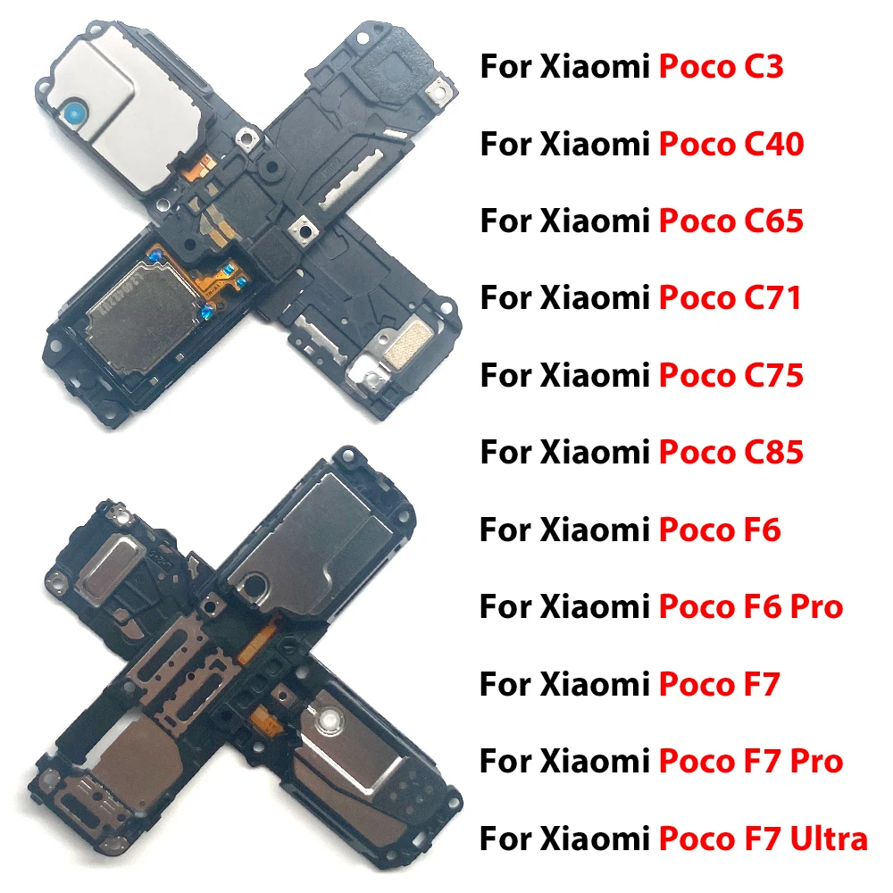 Loudspeaker bottom Loud Speaker Sound Buzzer Ringer Flex Cables For Xiaomi Poco C3 C40 C65 C71 C75 C85 F6 Pro F7 Ultra X7 Pro 5G