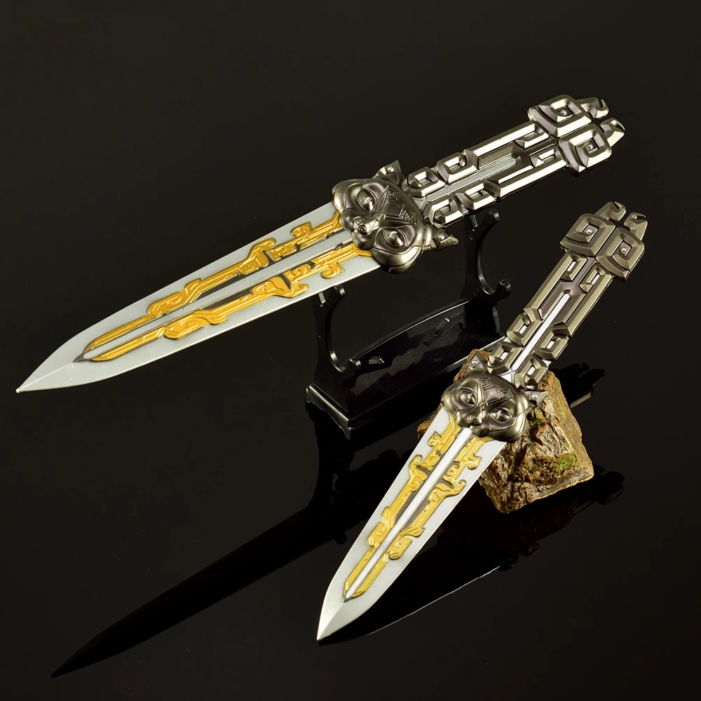 18-25cm Delta Force jeu faucon griffe couteau volant épées Cosplay modèle Katana Anime jeu porte-clés samouraï cadeaux jouets pour garçons