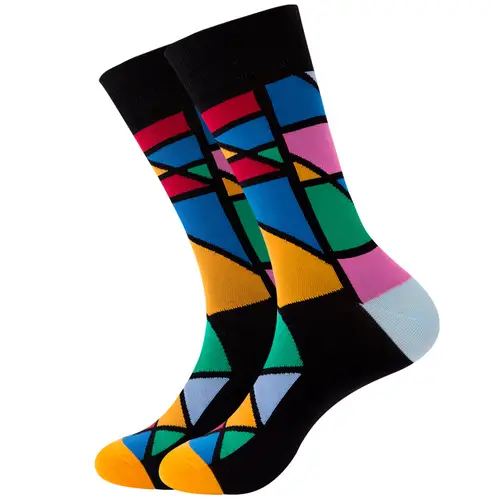 1 Pair New Happy Mens Socks Women Novelty Cartoon Sock Combed Cotton Funny Men's Big Size Crew Hip Hop Thick Long Socks - Image 27