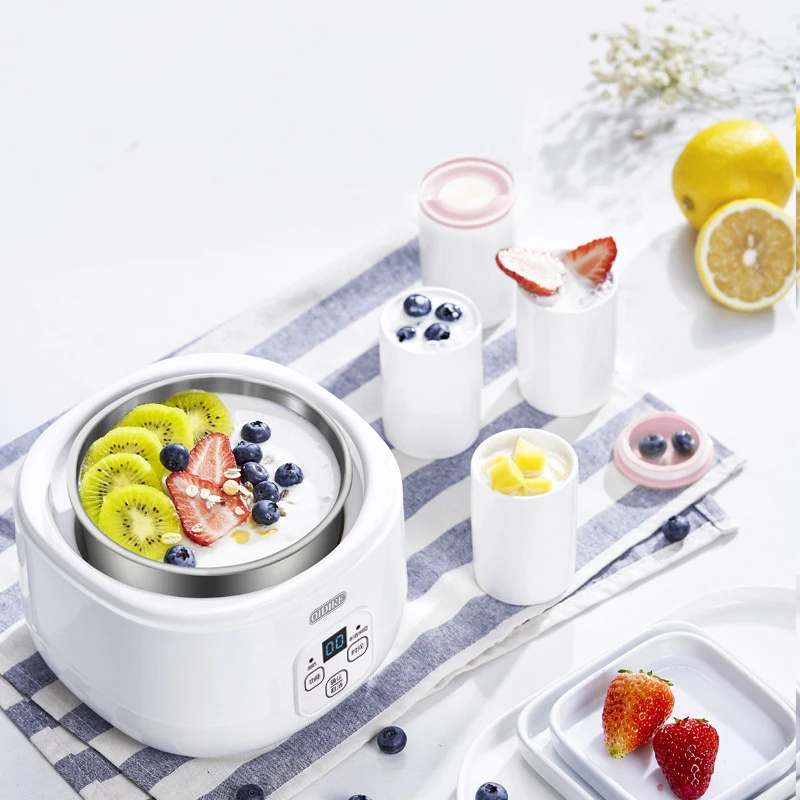 

1L Capacity Yogurt Maker Electric Automatic Yoghurt Stainless Steel Liner Yoghurt DIY Tool Kitchen appliances