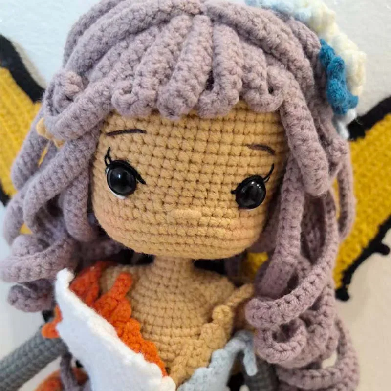 اليدوية الحياكة دمية الكروشيه ورقة العفريت دمية الكروشيه الدمى للمنزل اكسسوارات الحرفية لعبة الحلي #3